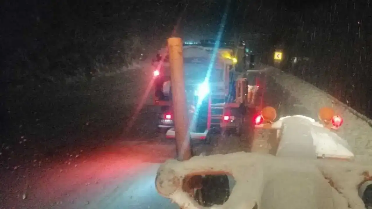 Antalya–Konya Yolu Kışa Teslim Oldu 5